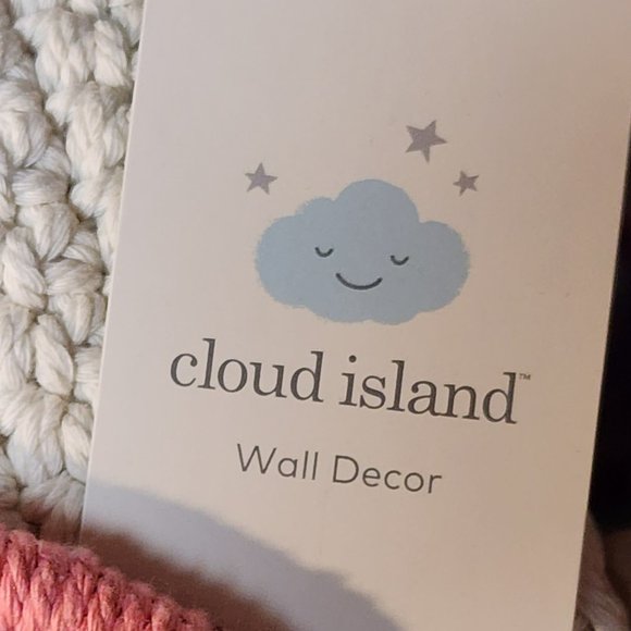 Cloud Island 13"x16" Multi Colored Rainbow Macrame Wall Art in Pink, Gray, Tan - Picture 4 of 13